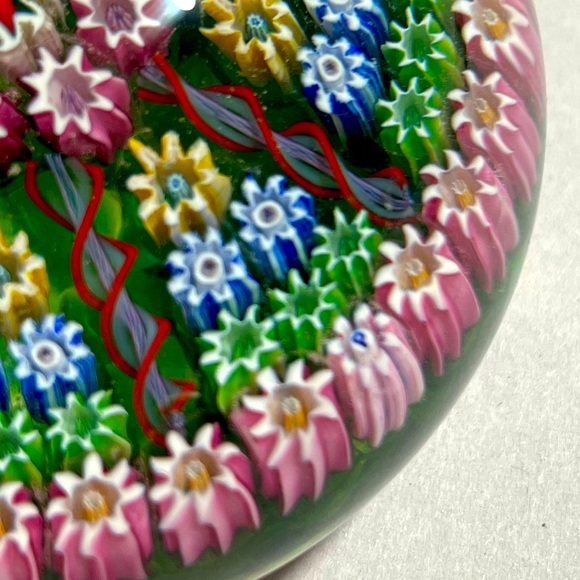 VTG Perthshire Crieff Scotland art glass millefiori paperweight - Picture 9 of 9
